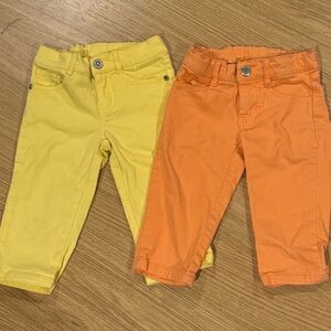 Two Pairs of Cropped Toddler Pants